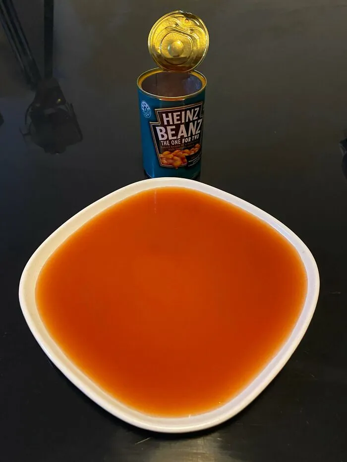 Opened A Can Of Beans To Find No Beans At All.