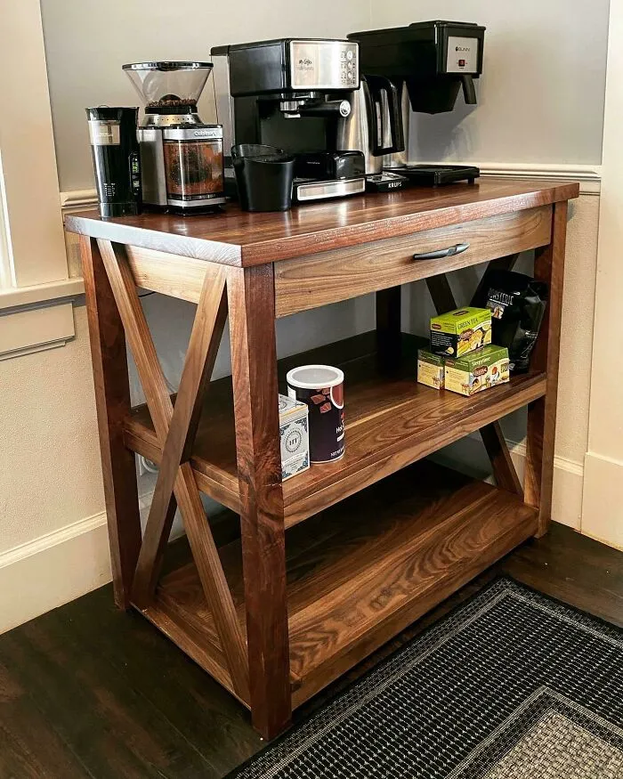 I Made A Walnut Coffee Bar