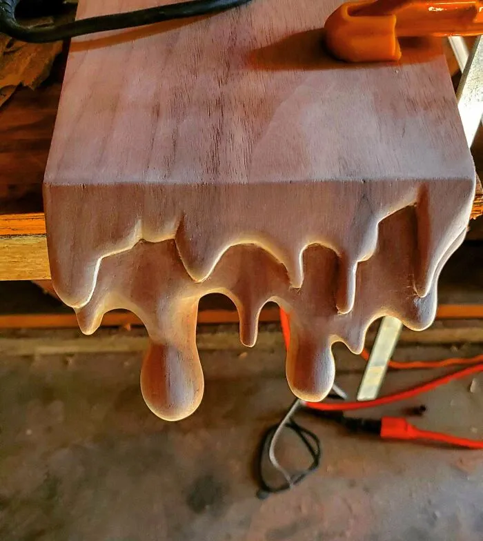Melting Wood Effect Im Working On. Still Needs Some Sandpaper Love But Very Pleased With My First Attempt
