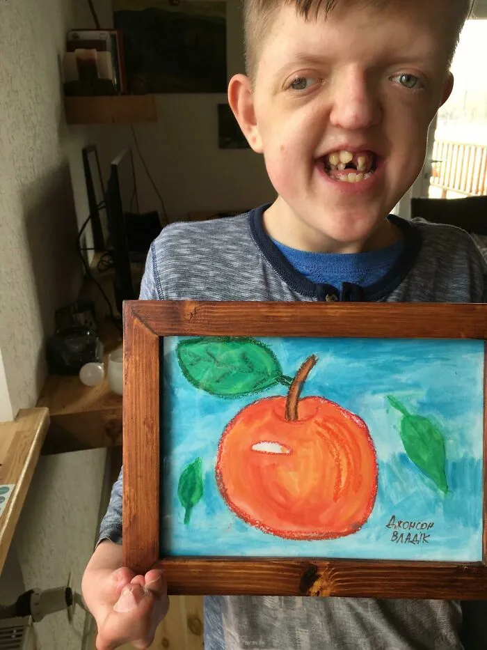 Vlad The Builder: Third Project. We Went For The Classic Picture Frame To Work On The 45s On The Mitre Box. He Got To Help Me Set Up The Router Table, But Dad Had To Lend A Hand On That Cut. He Also Tried Out The Brad Nailer And Glue (March,2018)