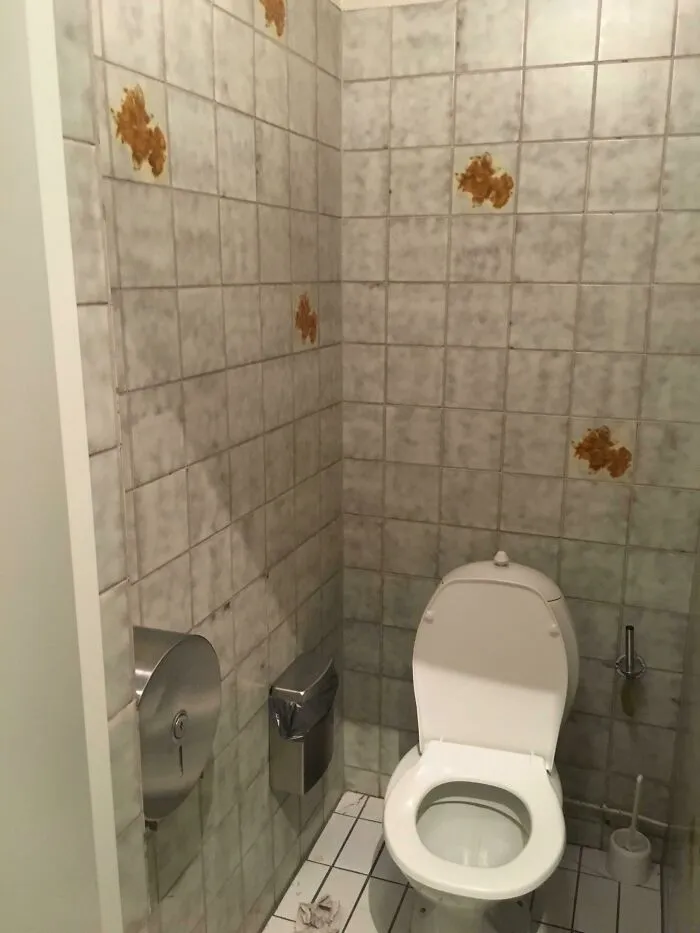 These Restroom Tiles