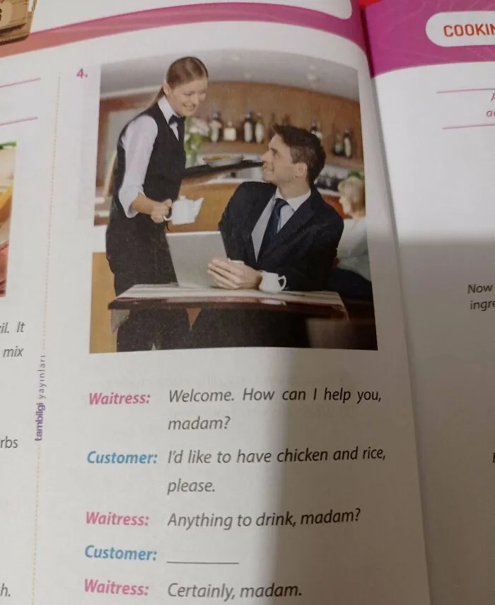She Says "Madam" To The Man