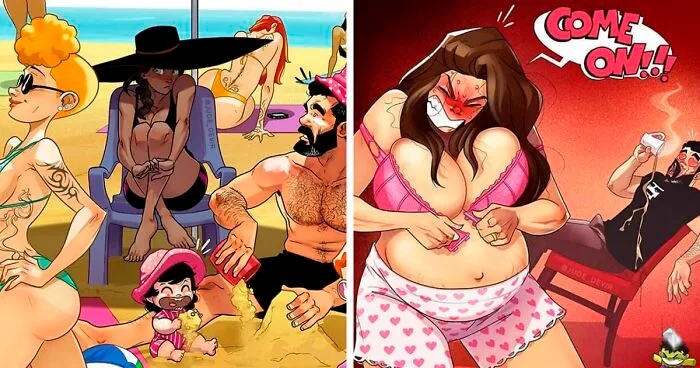 Artist Who Illustrates Everyday Life With His Wife Is Having Another Baby, Shares Their Parenting Struggles In 32 Comics