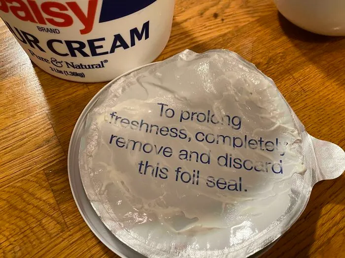 Contextual Advice, In Case You’re Like Me And Always Assumed It Would Stay Fresher If You Left The Foil Partially Attached So You Could Re-Cover It When Putting The Lid Back On