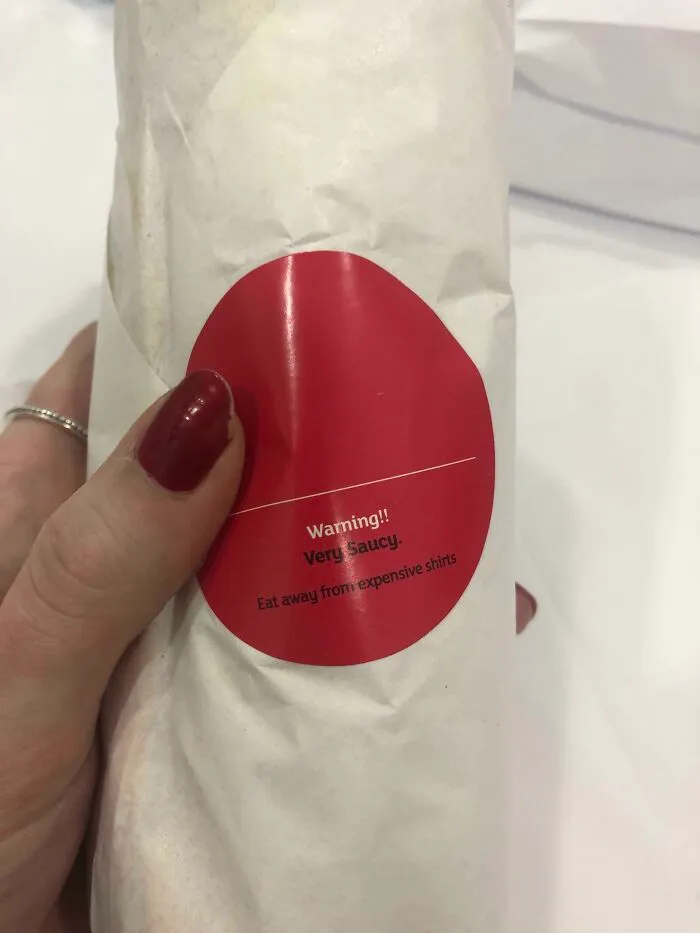Advertencia sobre la salsa