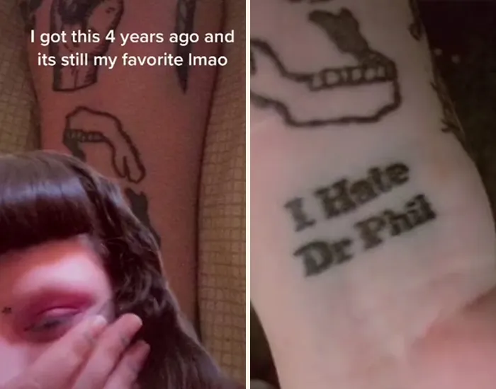 “What’s The Dumbest Tattoo That You've Ever Gotten?” - 30 People Show Theirs