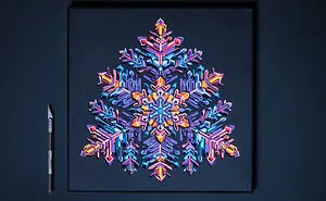 I Made Paper Artworks That Captured The Memories Of A Snowflake