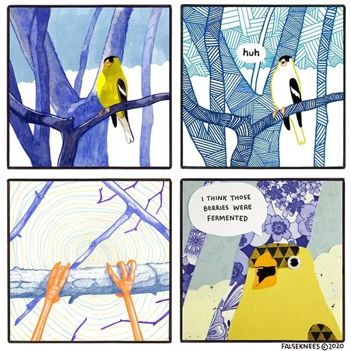30 Funny Animal Comics That Show What Is Really Happening Out In The Wild By 'False Knees'