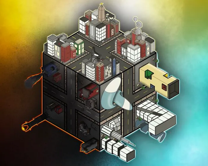 A City I Drew Digitally When I Was 15