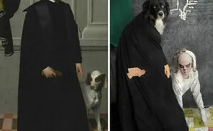 Artist And Her Dog Team Up To Recreate Famous Paintings And Have Some Fun During The Pandemic (50 Pics)