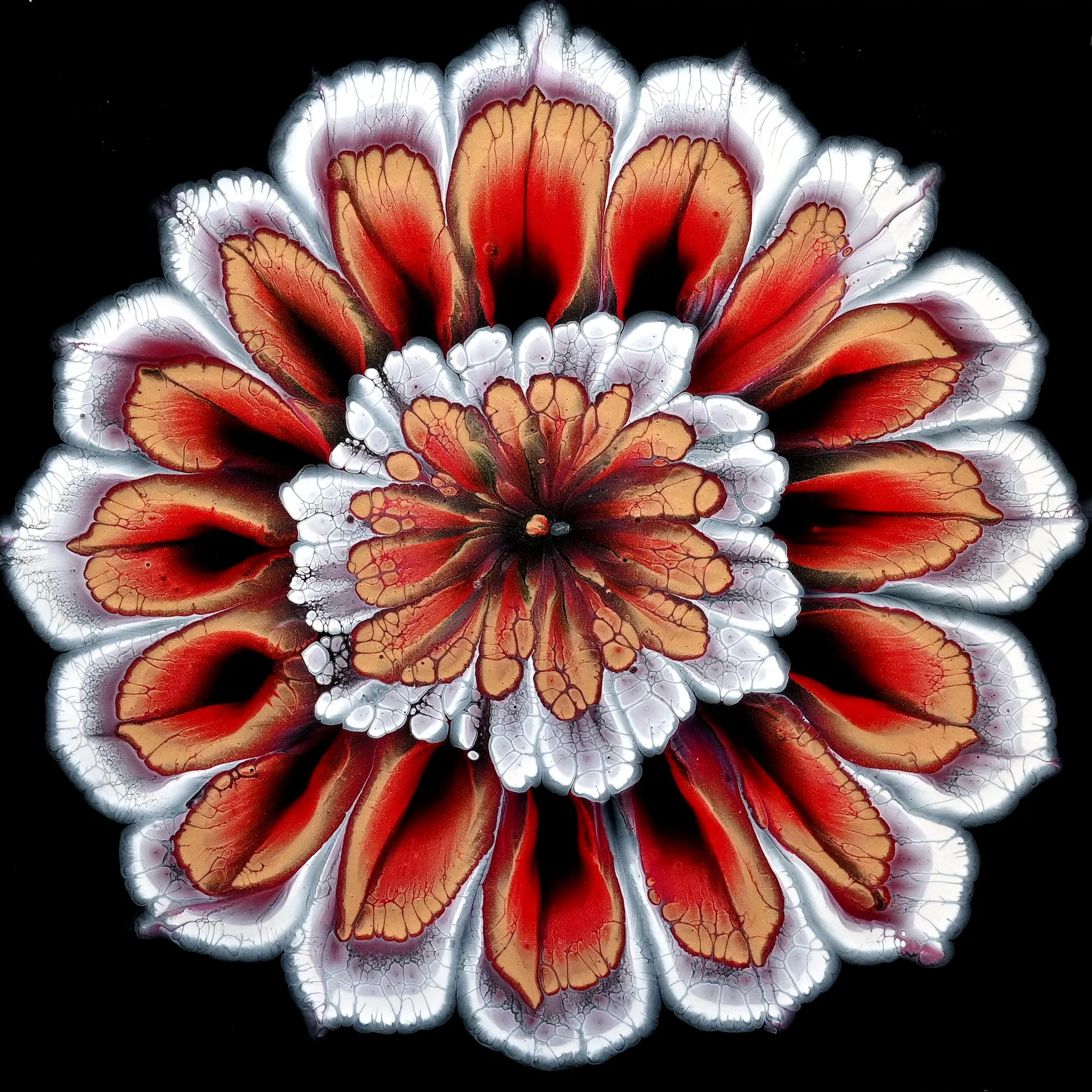 From Puddles To Flower ~ Easy Pour For Beginners ~ Reverse Flower Dip ~ Step By Step Tutorial