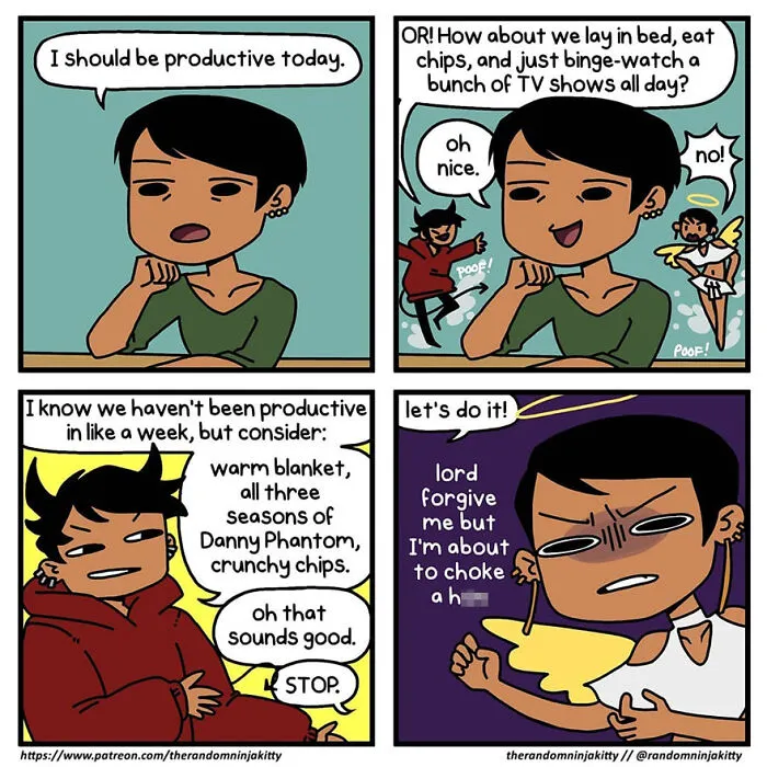 Artist Illustrates 50 Comics About Everyday Problems That Her 97k Fans Relate To (New Pics)