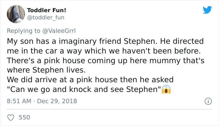 Here Are 50 Of The Most Hilarious And Slightly Creepy Stories About Kids’ Imaginary Friends