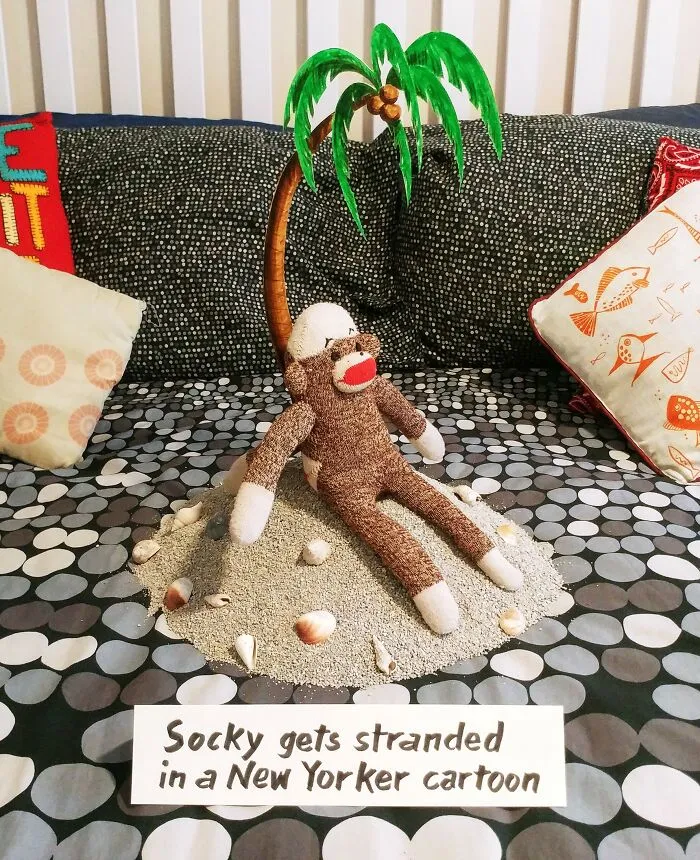 I’ve Made My Wife Laugh Every Day Of The Pandemic With Daily Sock Monkey Shows And I Hope They Make You Smile Too (65 Pics)