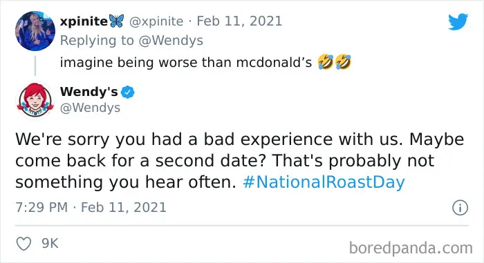 Wendy's Is Celebrating National Roast Day By Roasting Companies And People Who Asked For It, And Here're 40 Of Their Most Savage Posts