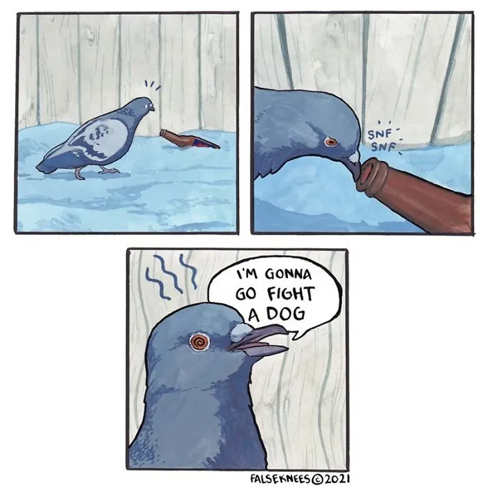 30 Funny Animal Comics That Show What Is Really Happening Out In The Wild By 'False Knees'