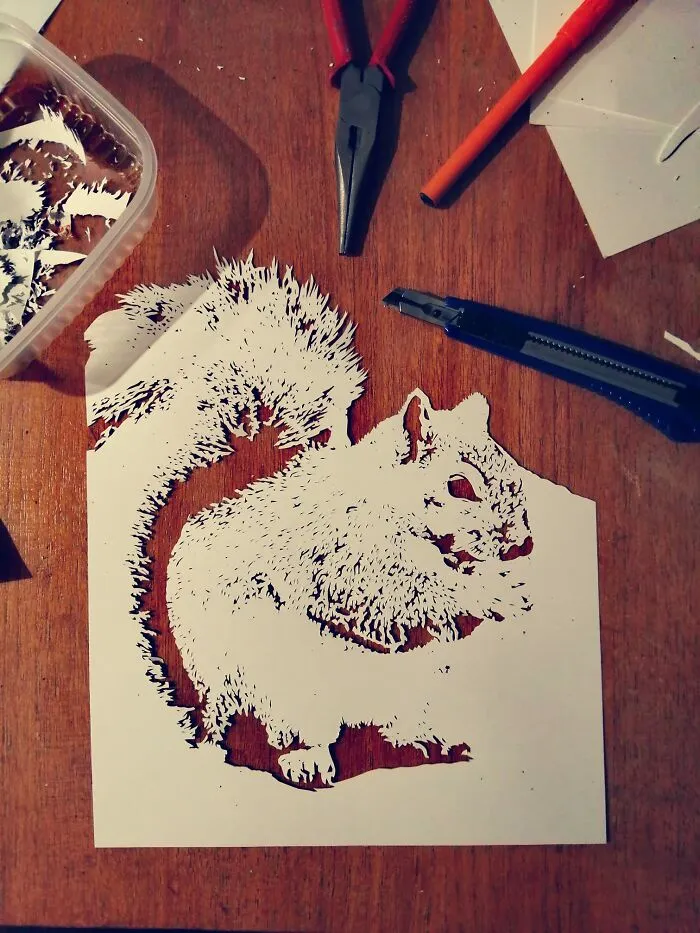 I've Been Cutting From Paper For 4 Months, Here's What I've Made (53 Pics)
