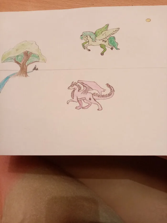 I'm Young So Today's Drawing Counts. I Traced It Though I Can't Draw That Well.it There Are Any Ideas On What To Draw On This Please Comment