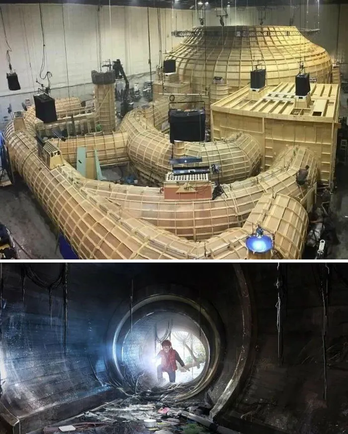 Exterior del set de rodaje de The Sewer