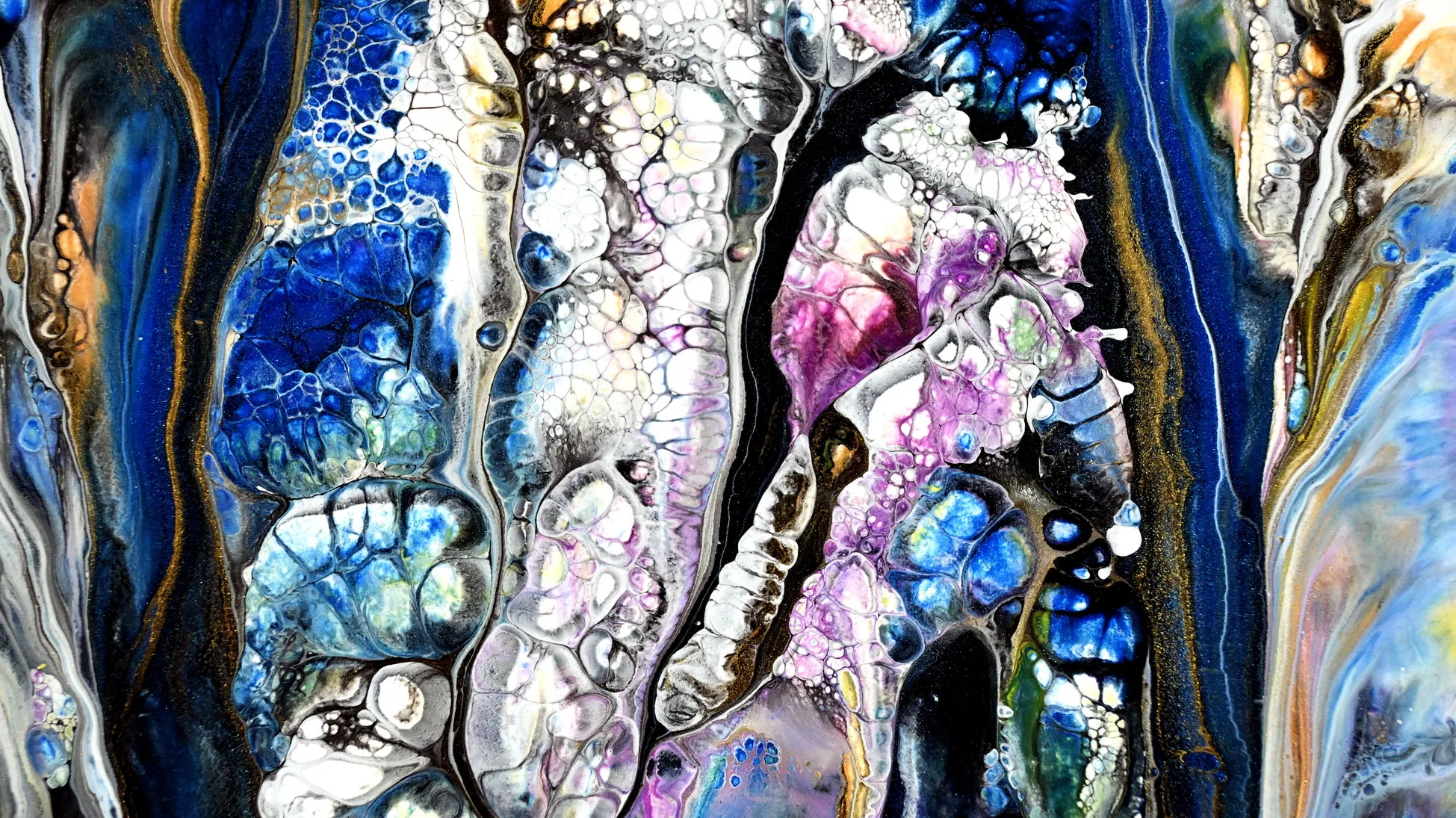 Amazing Diptych With Double Dip Technique ~ Third Time's A Charm ~ Acrylic Pour Painting