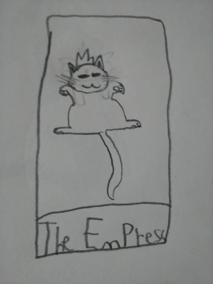 Drew This For Inktober A While Back, It's Supposed To Be A Tarot Card.