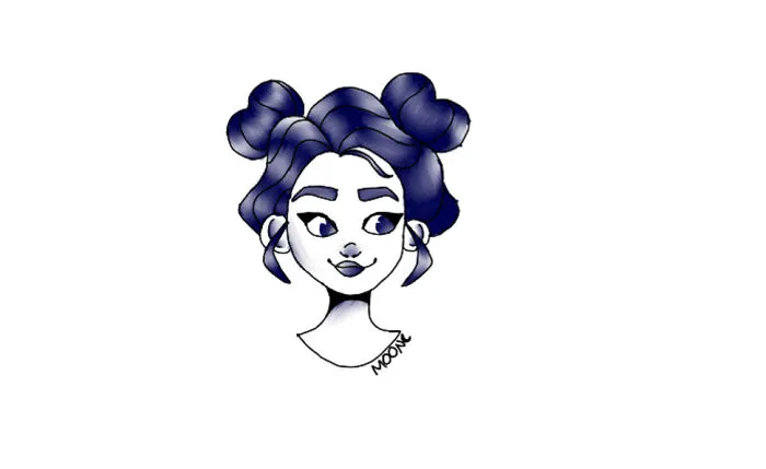 This Is Recent, But I Am Still A "Kid" So It Counts ^^ Drawn On Kleki