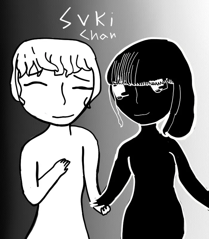You Can Call Me A Baby, But Im Still Scared Of The Dark Here We Have Angel (White) And Bree (Black) (Ps, No Im Not Trying To Be Rasist ;w;)