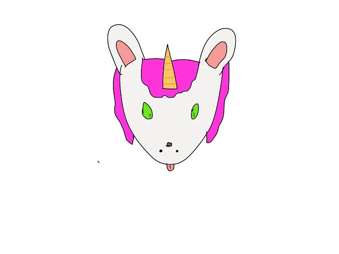 Unicorn!..... Yea I’m Really Bad At Drawing Horse Body’s So..... I Just Skipped It Entirely! :3