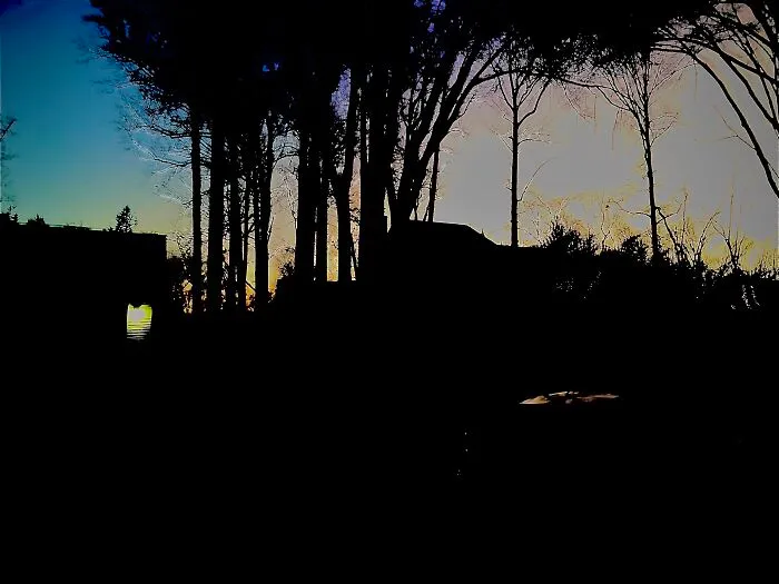 House At Sunset