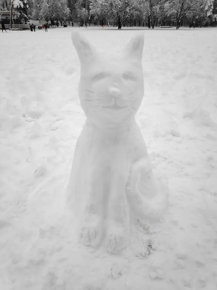 Regular People All Over Lithuania Went Out To Create Snow Sculptures (38 Pics)
