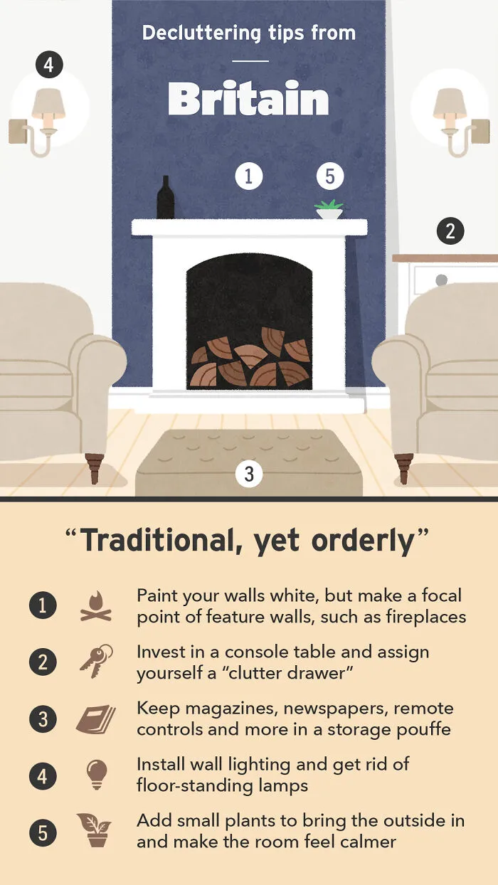 We Illustrated 5 Decluttering Tips From Different Countries Around The World