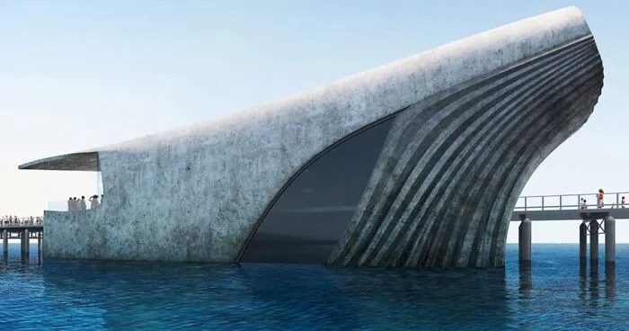 Whale-Shaped Marine Observatory Will Let Visitors Take A Look Under the Sea