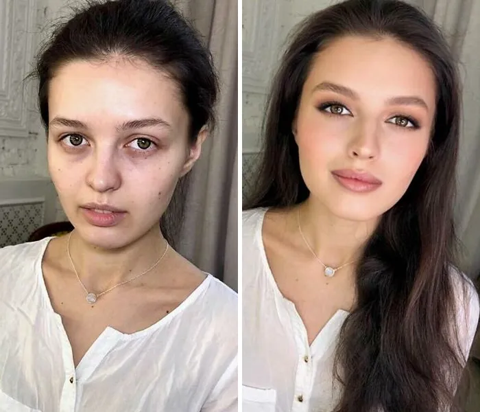 30 Fotos de mujeres antes y después de ser transformadas al estilo Hollywood por esta maquilladora