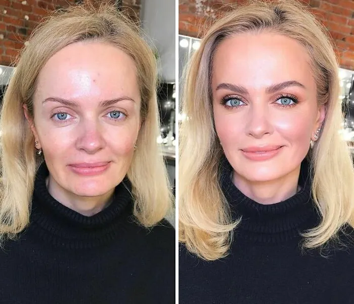 30 Fotos de mujeres antes y después de ser transformadas al estilo Hollywood por esta maquilladora