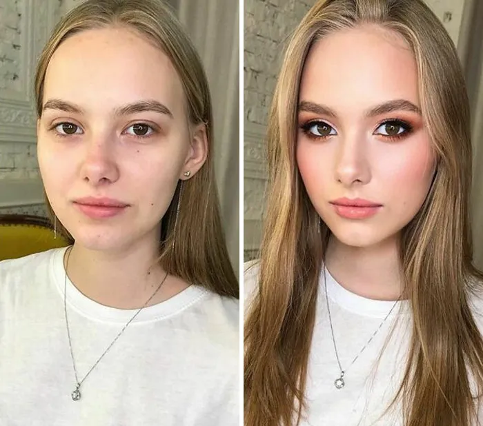 30 Fotos de mujeres antes y después de ser transformadas al estilo Hollywood por esta maquilladora