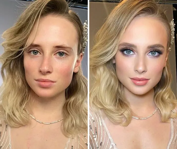 30 Fotos de mujeres antes y después de ser transformadas al estilo Hollywood por esta maquilladora