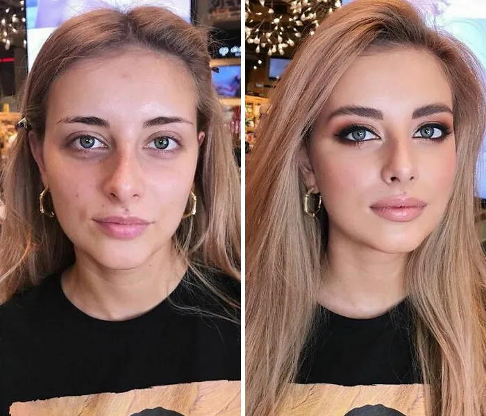 30 Fotos de mujeres antes y después de ser transformadas al estilo Hollywood por esta maquilladora