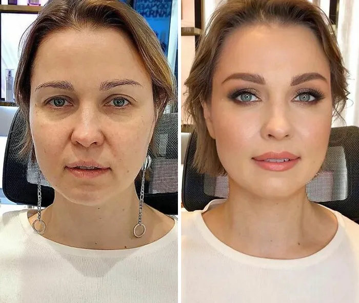 30 Fotos de mujeres antes y después de ser transformadas al estilo Hollywood por esta maquilladora