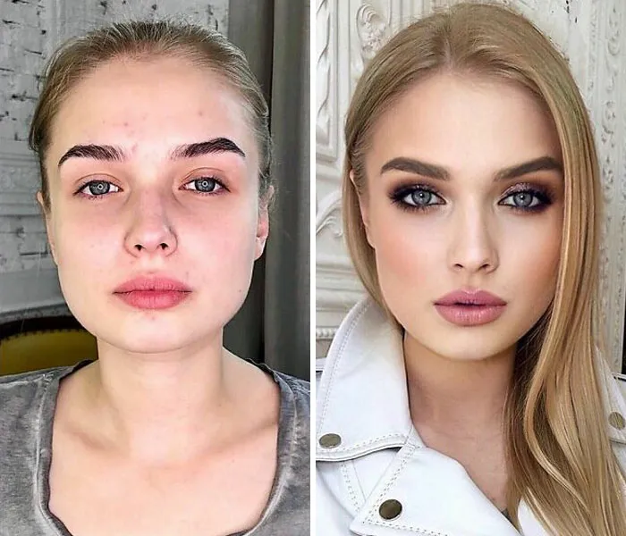 30 Fotos de mujeres antes y después de ser transformadas al estilo Hollywood por esta maquilladora
