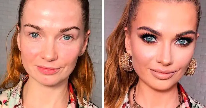 30 Fotos de mujeres antes y después de ser transformadas al estilo Hollywood por esta maquilladora