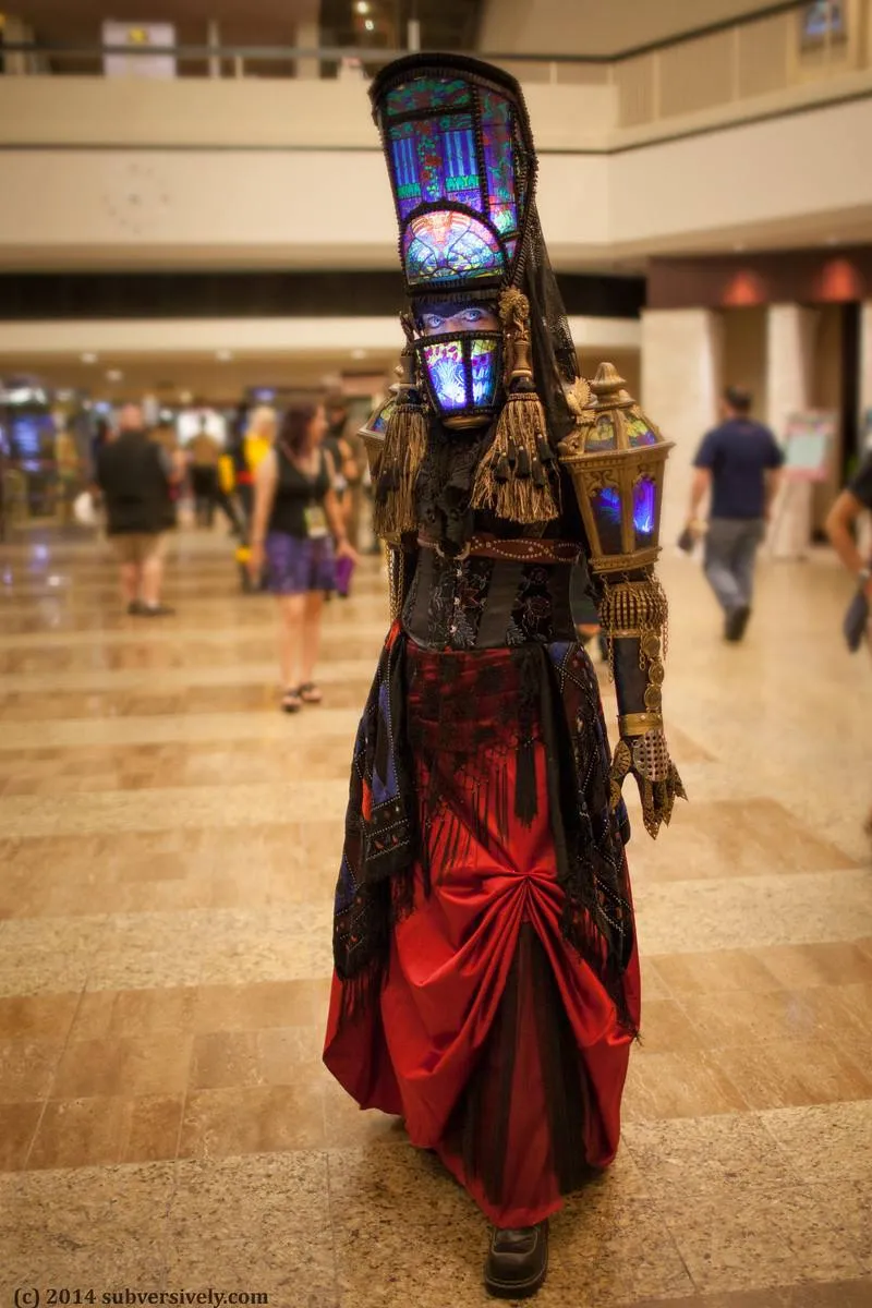 The Junky Backstory Of A Viral Stained Glass Costume Image