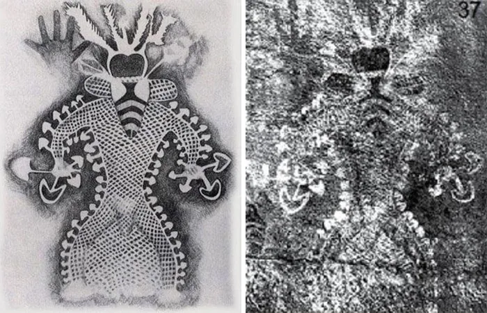 Los efectos psicodélicos causados por las setas representados en un dibujo rupestre de 9.000 años de antigüedad