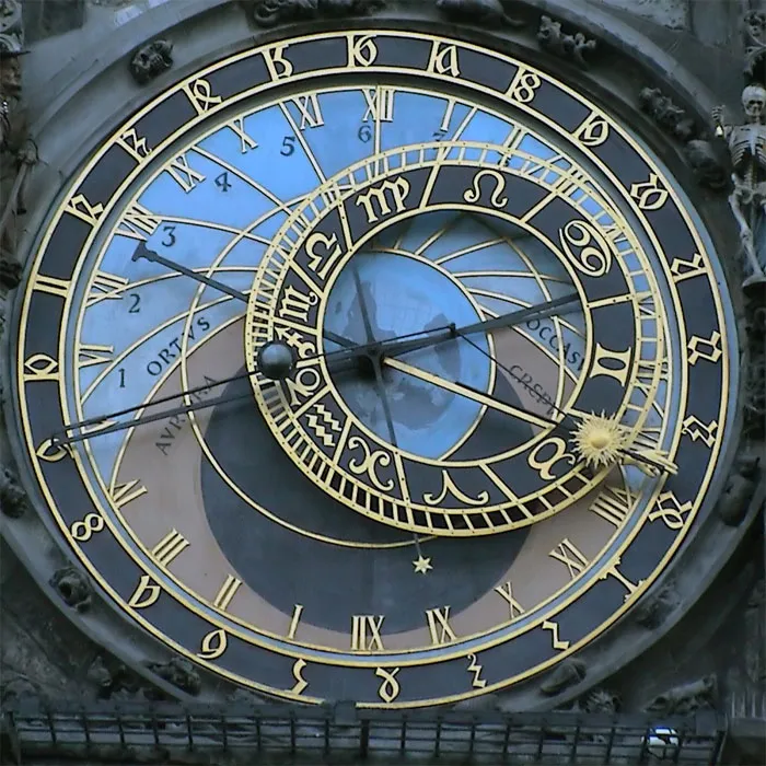 An Astronomical Clock In Prague, Czech Republic Is Still Operating Since 1410