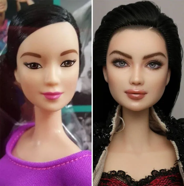 Artist Repaints Dolls In A More Realistic Way