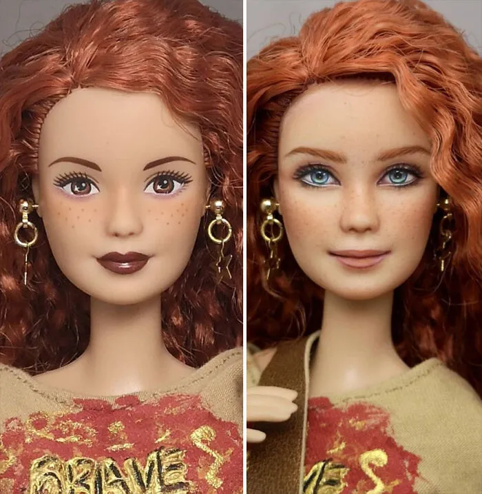 Artist Repaints Dolls In A More Realistic Way