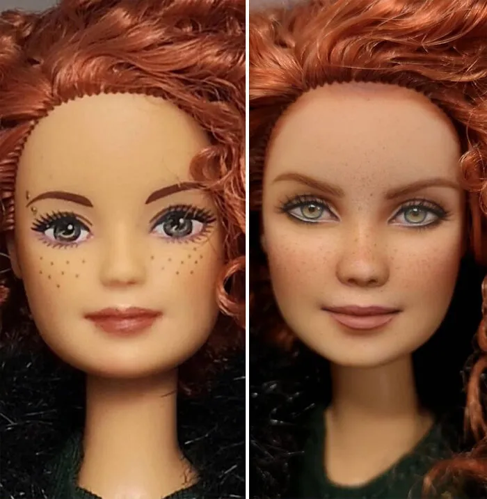 Artist Repaints Dolls In A More Realistic Way