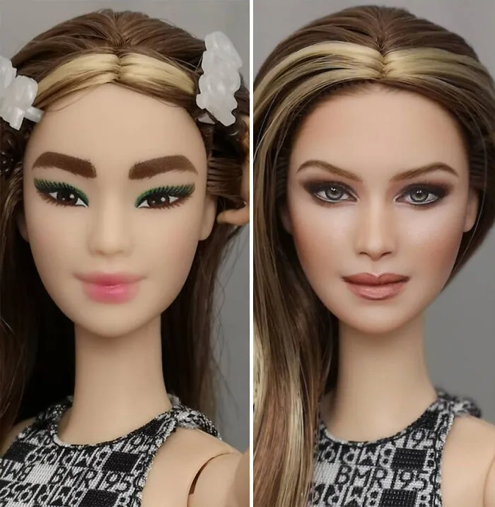 Artist Repaints Dolls In A More Realistic Way