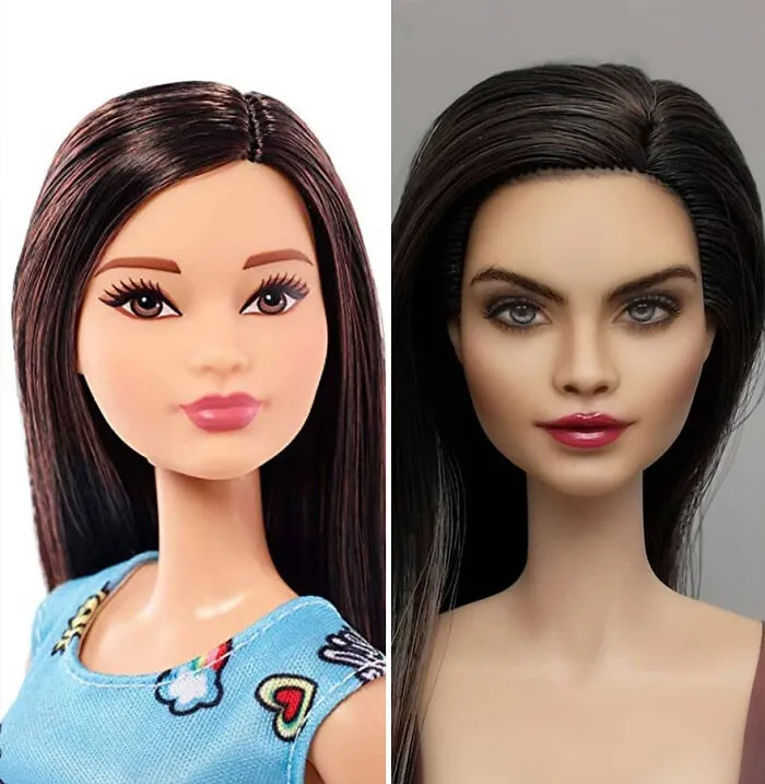 Artist Repaints Dolls In A More Realistic Way