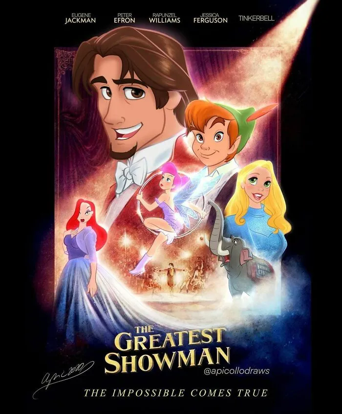 Iconic Movie And TV Posters Reimagined With Disney Characters By Alex Pick (50 Pics)