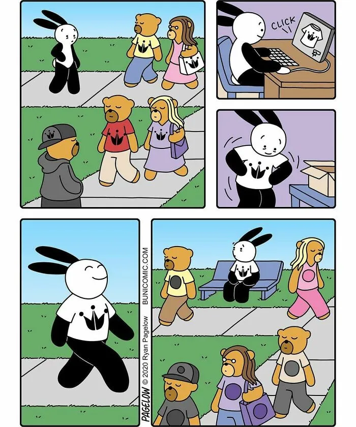Este artista crea cómics adorables con finales no tan adorables (45 cómics)